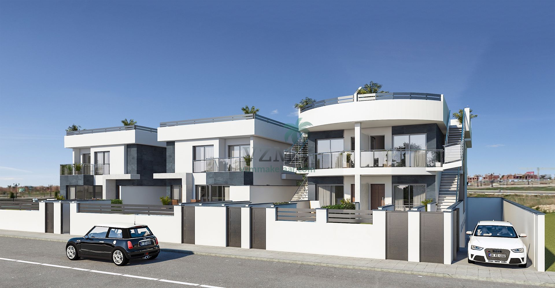 3 villa's met privé zwembad en solarium - VZM Makelaar