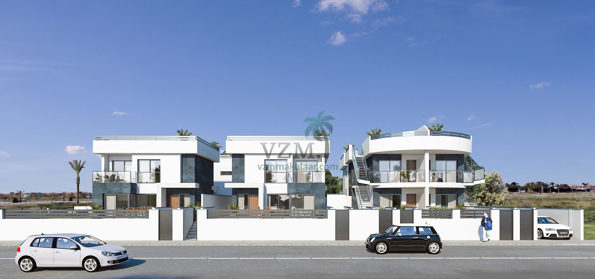 3 villa's met privé zwembad en solarium - VZM Makelaar