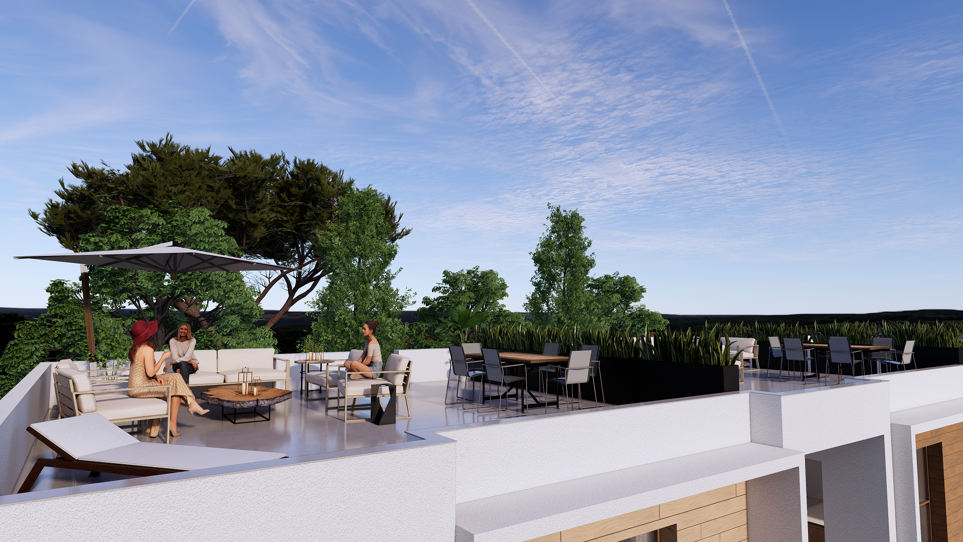 Een uniek project van 4 herenhuizen met privézwembaden garage en solarium voor elke woning - VZM Makelaar