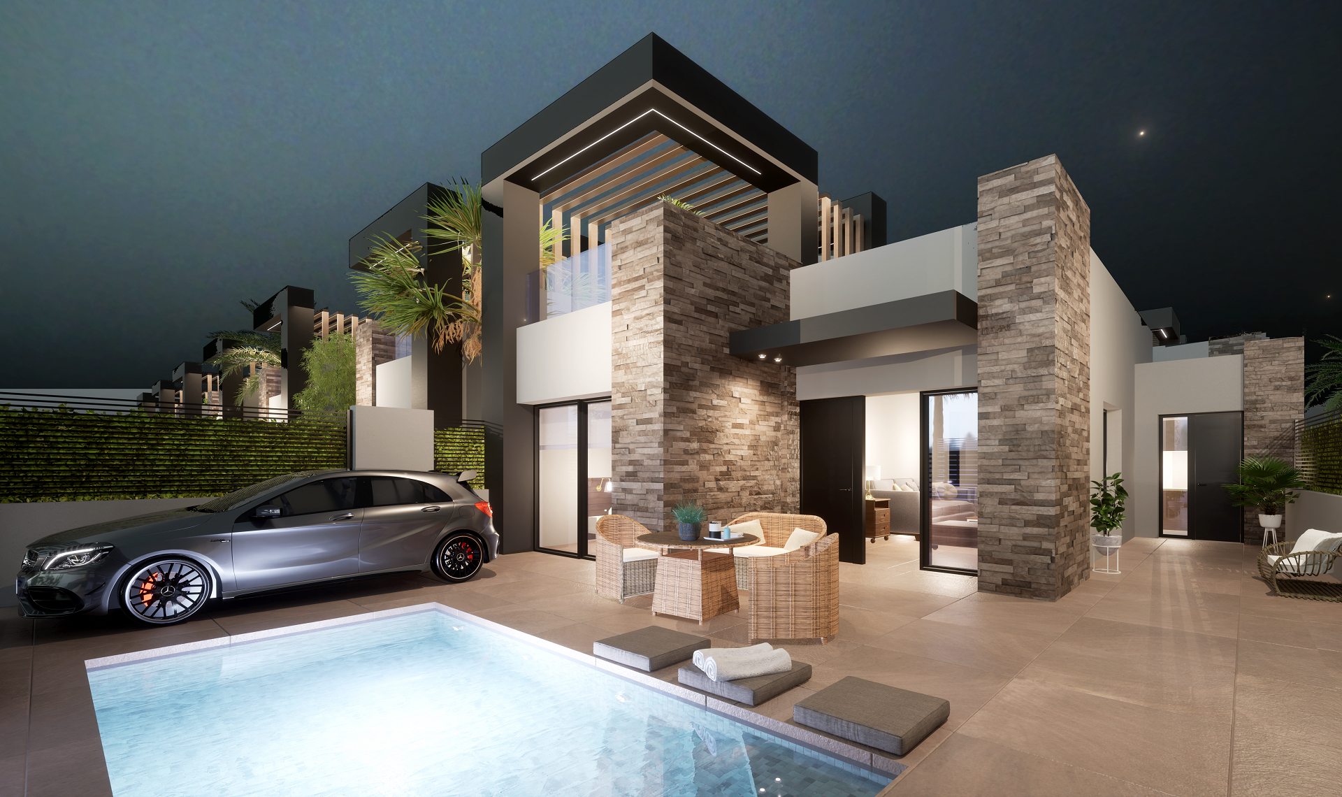 Gelijkvloerse villa met solarium op 10 minuten van het strand - VZM Makelaar