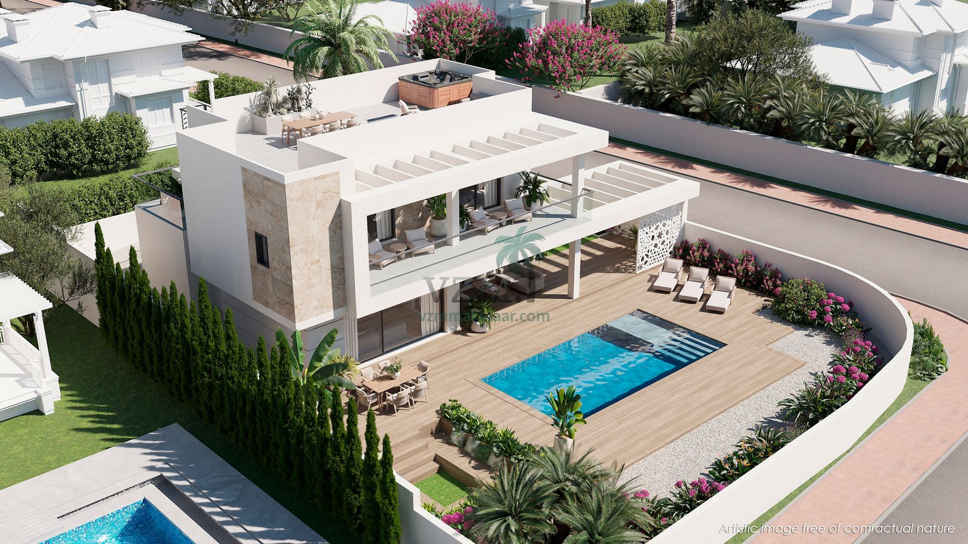 Prachtige zeer luxe villa met diverse terrassen - VZM Makelaar