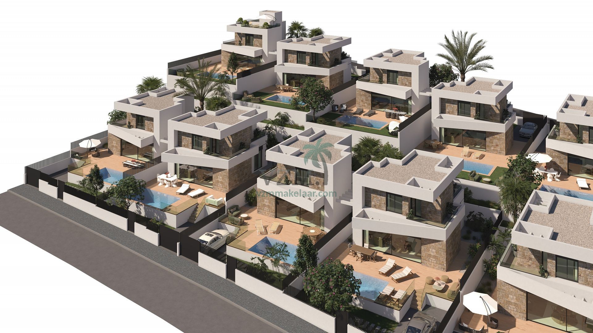 Gloednieuw project van 19 exclusieve villa's op grote percelen - VZM Makelaar